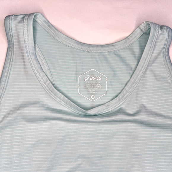 ASICS teal athletic tank with open racer back - Picture 5 of 7